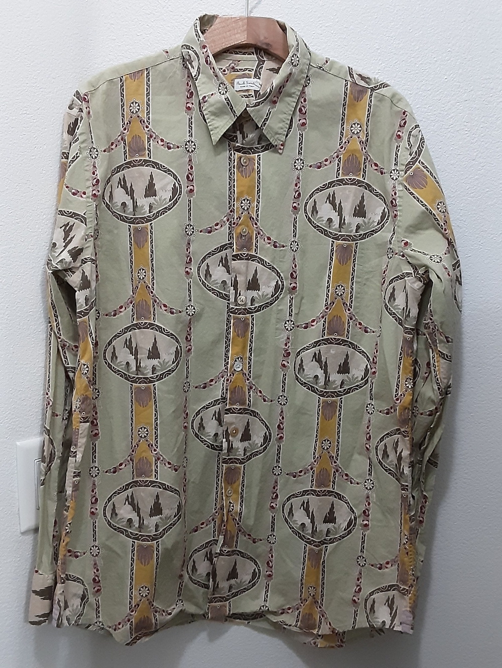Paul Smith Vintage Mosque Temple Long Sleeve Button Shirt